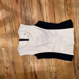 Vakko Suede/Leather Top